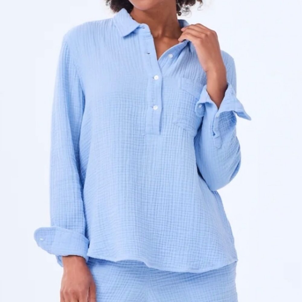 Alice Walk Cloud Organic Cotton Triple Gauze Top